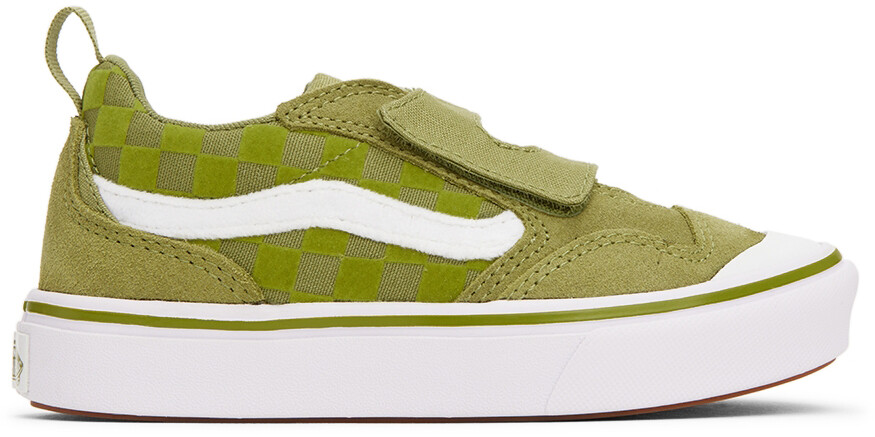 

Детские зеленые кроссовки ComfyCush New Skool V Little Kids Vans
