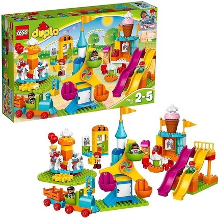 

Конструктор Lego 10840 Duplo большая ярмарка развлечений с поездом и горкой