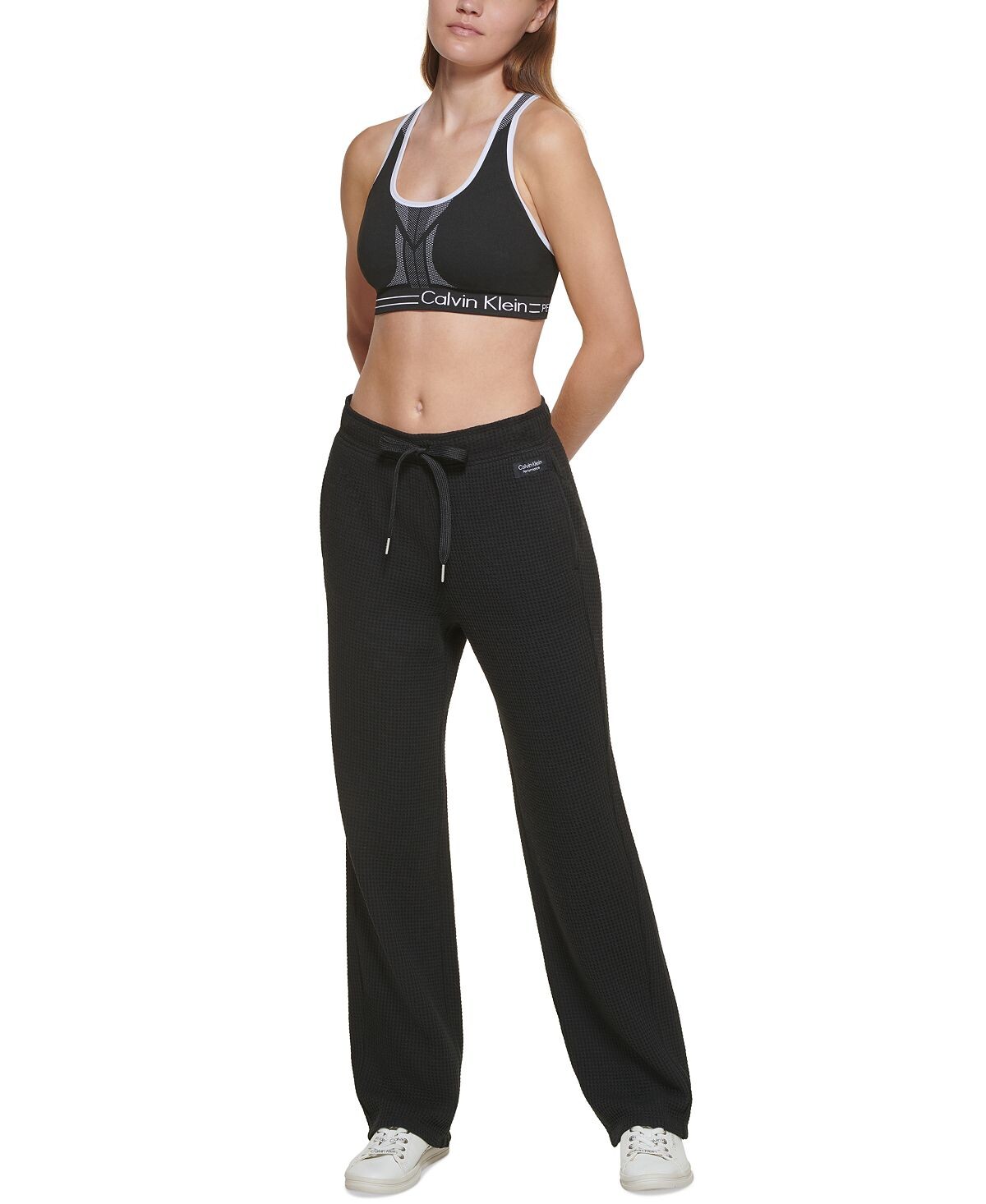 

Свободные брюки с высокой талией Calvin Klein, черный