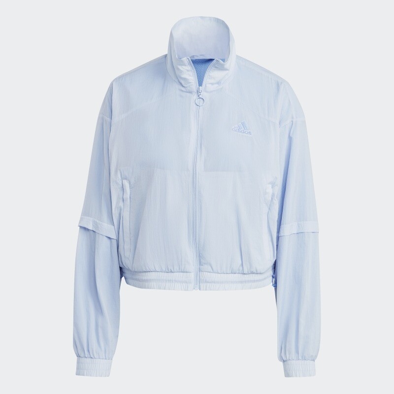 

Ветровка Adidas Crop, светло-голубой, Синий