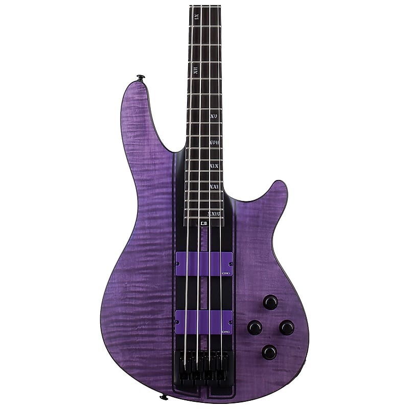 

Schecter C-4 GT 4-струнная бас-гитара, Satin Trans Purple