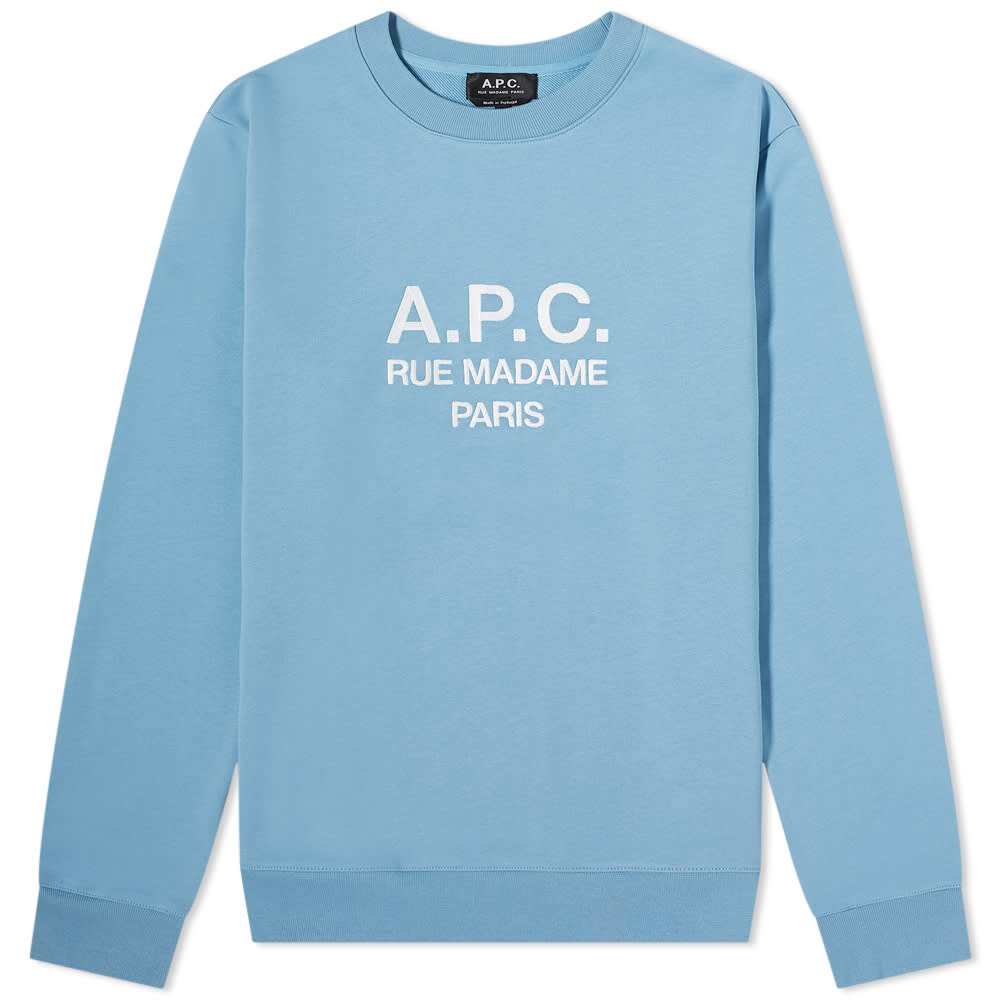 

Толстовка A.P.C. Rufus Logo Crew Sweat, Синий