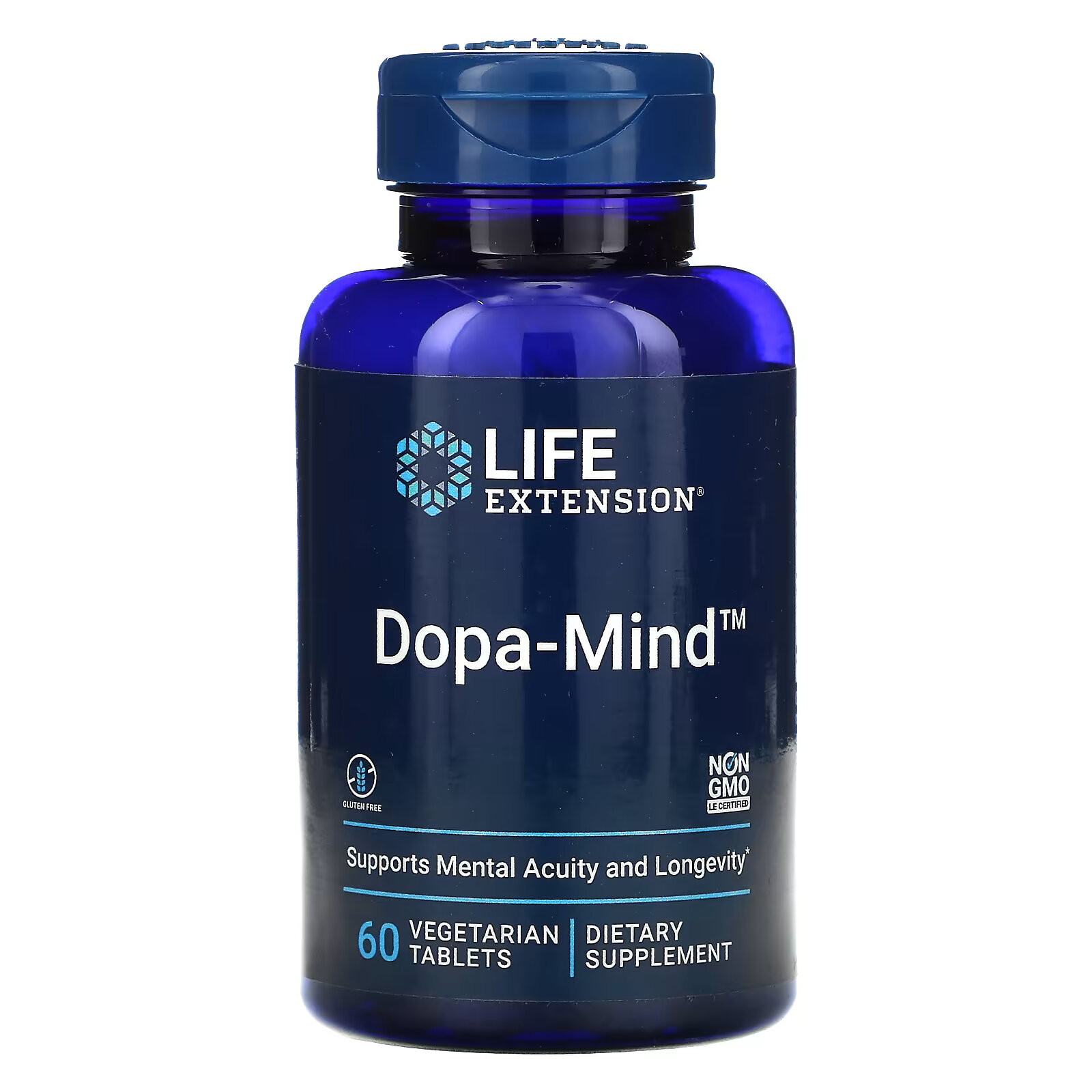 Life Extension, Dopa-Mind, 60 вегетарианских таблеток life extension витамин c с фитосомами биокверцетина 60 вегетарианских таблеток