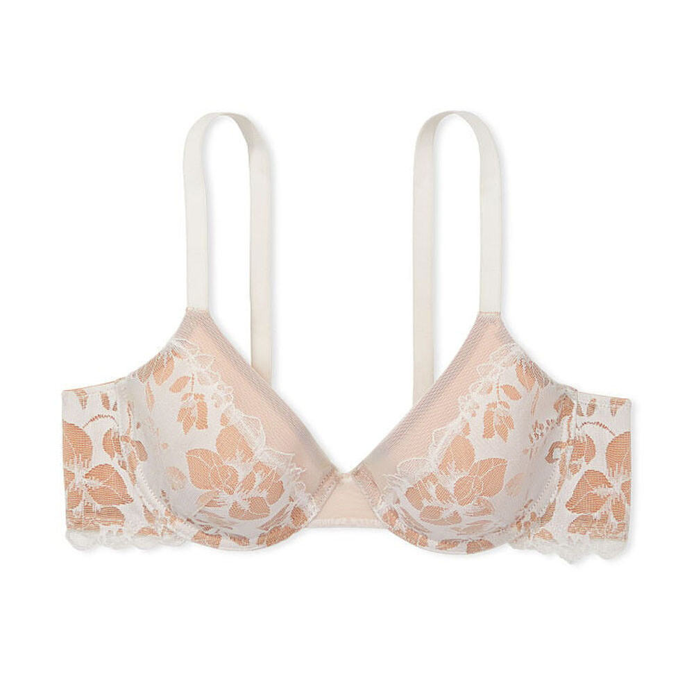 

Бюстгальтер Victoria's Secret Angelight Full-Coverage Lace, кремовый/бежевый