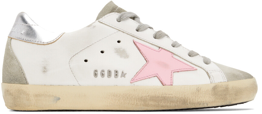 

Бело-серые классические кроссовки Super-Star Golden Goose