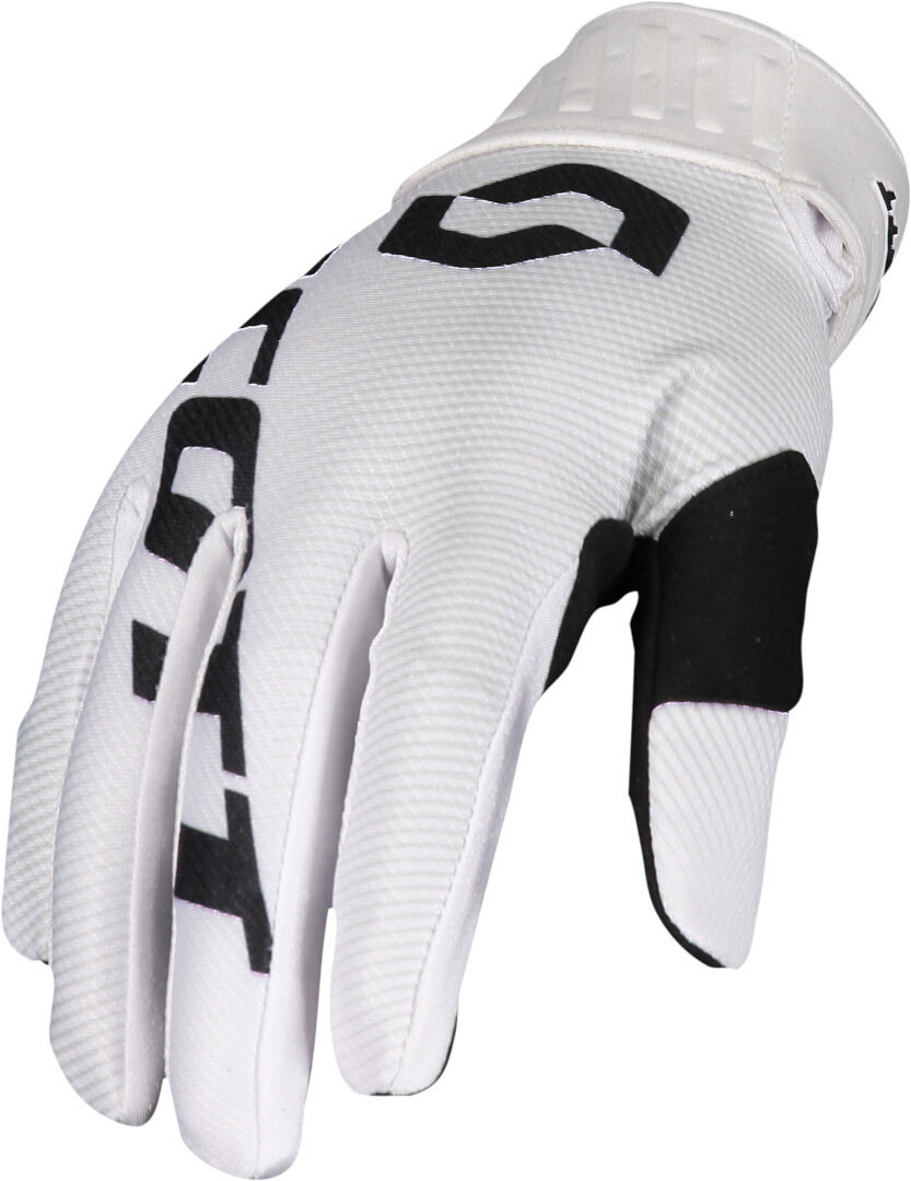 Перчатки Scott 450 Fury с логотипом, белый/черный перчатки author черный белый