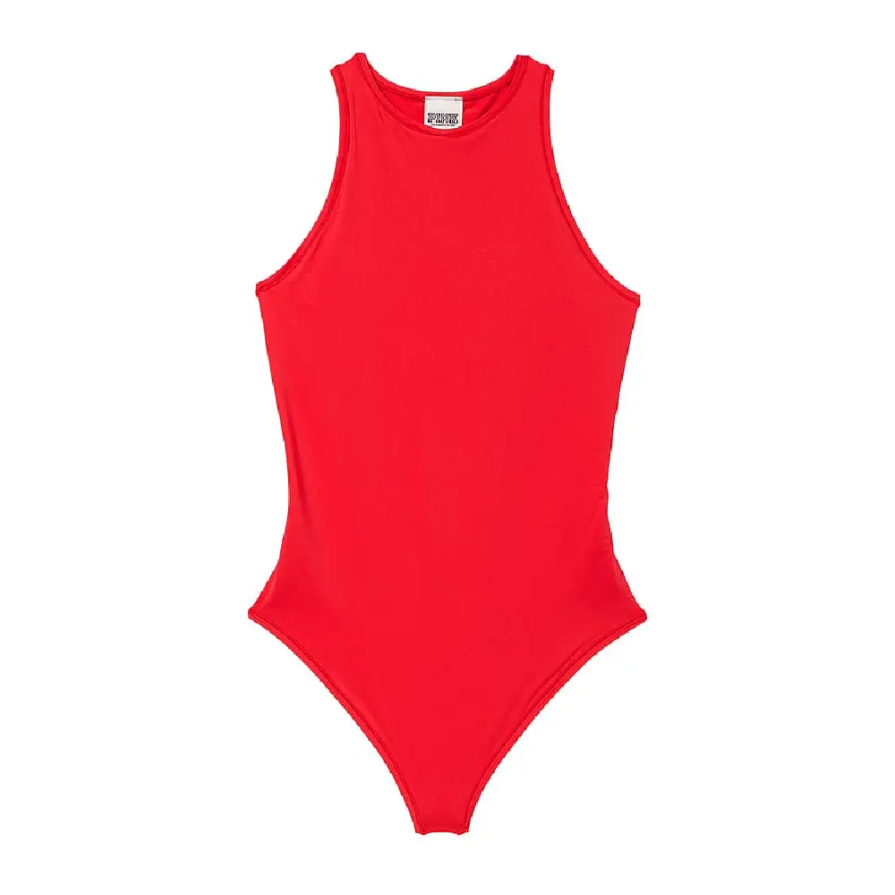 

Боди Victoria's Secret Pink Base Stretch High-neck, красный