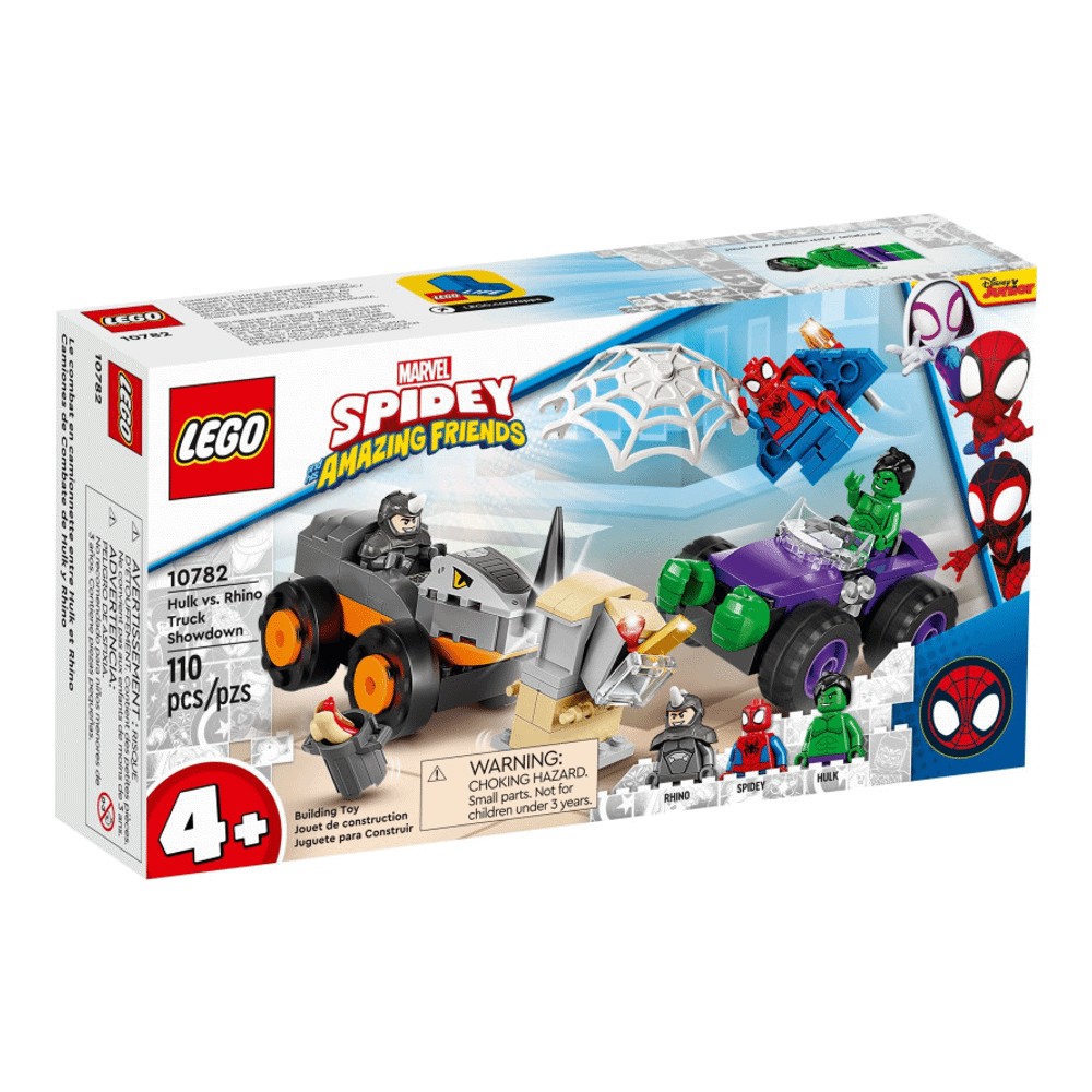 конструктор lego super heroes 10782 схватка халка и носорога на грузовиках 110 дет Конструктор LEGO Super Heroes 10782 Схватка Халка и Носорога на грузовиках