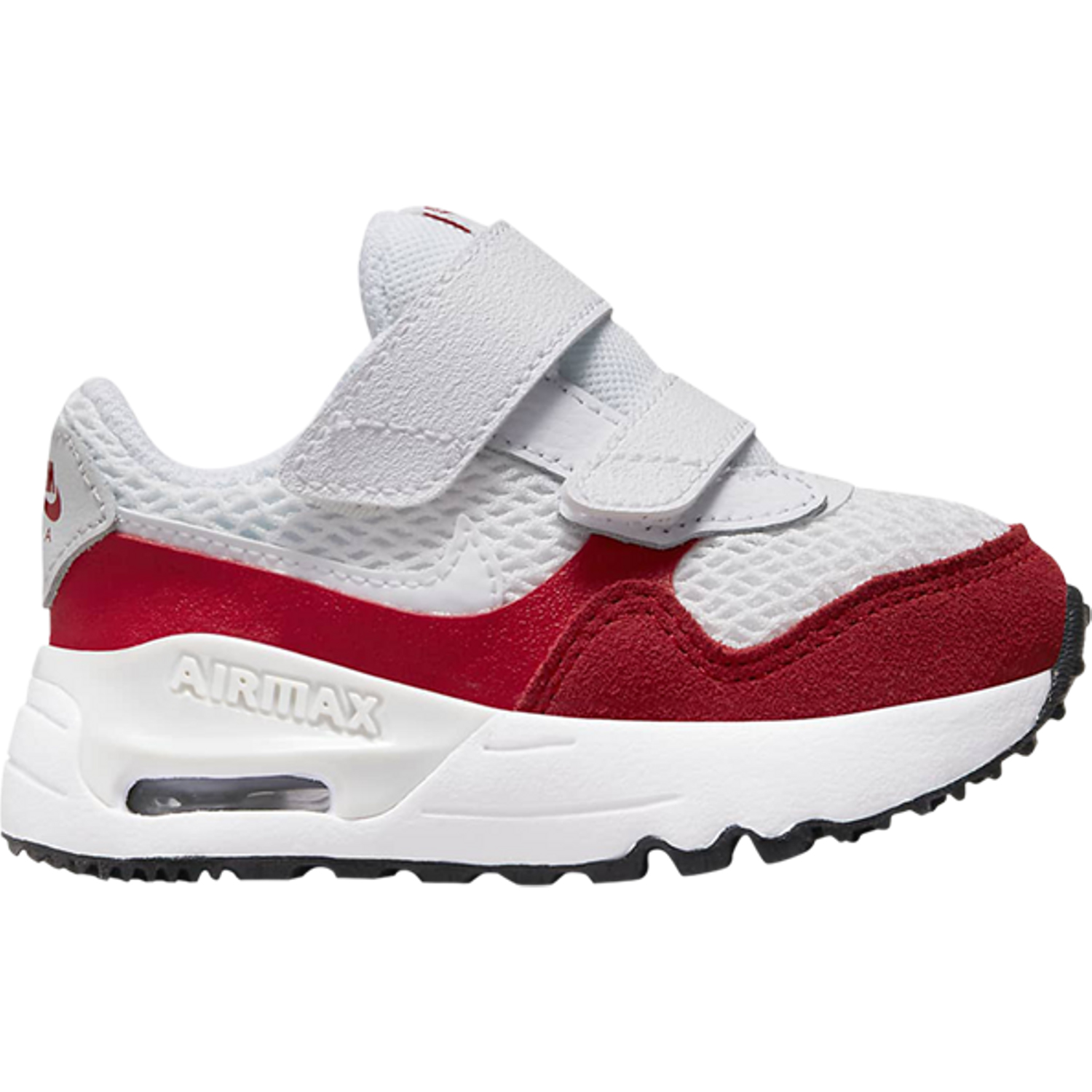 Кроссовки для малышей Nike Air Max Systm TD, красно-белый кроссовки для малышей nike air max systm td разноцветный