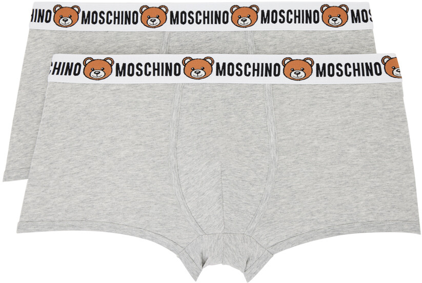 

Набор из двух серых боксеров Underbear Moschino