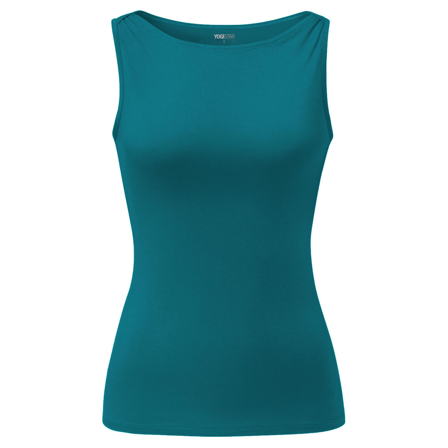 

YOGISTAR Yoga Top Boatneck ala - бензин, бирюзовый