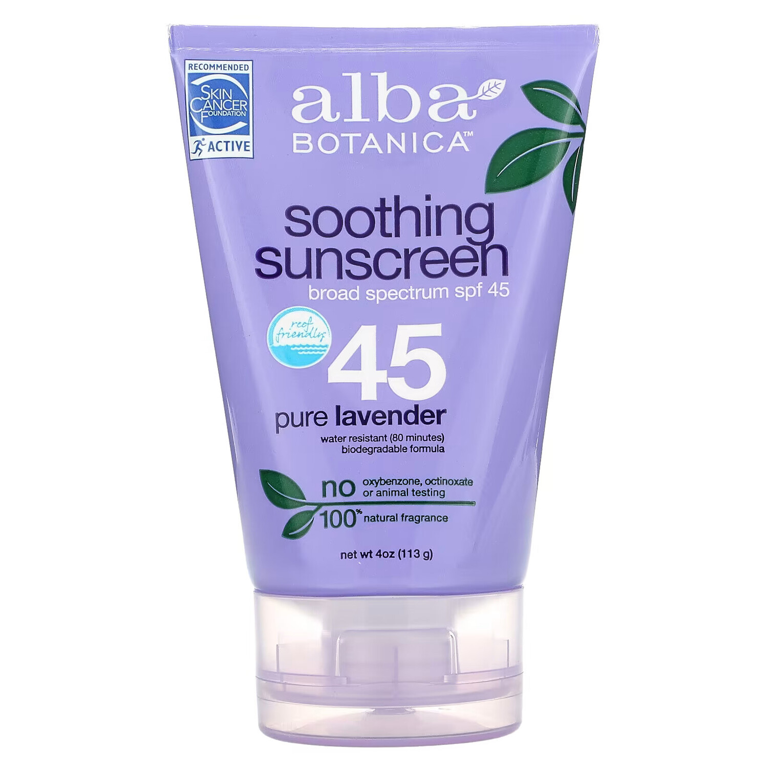 

Alba Botanica солнцезащитный крем SPF 45, 113 г