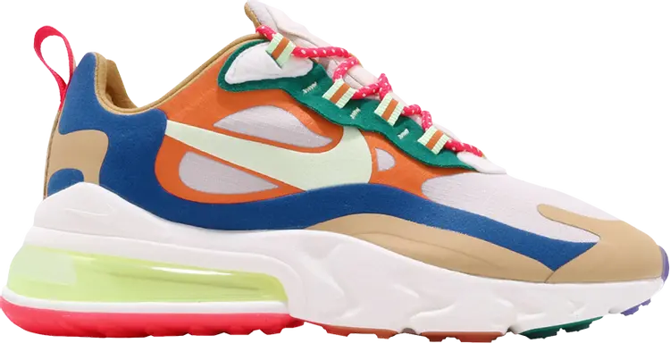 Кроссовки Nike Wmns Air Max 270 React 'Multi-Color', загар кроссовки nike air max 270 react bt multi color разноцветный