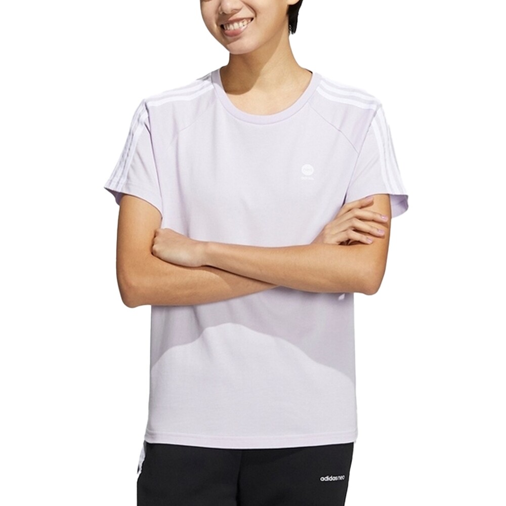 

Футболка Adidas Essential 3-stripes, светло-фиолетовый