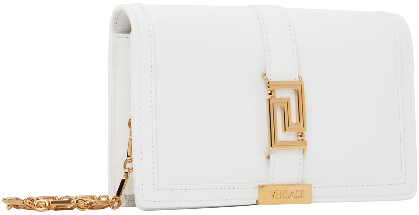 

Белый клатч Greca Godess Versace