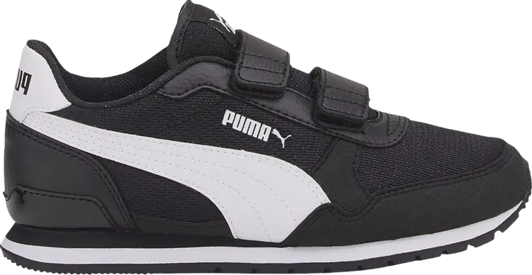 

Кроссовки Puma ST Runner v3 Mesh V Little Kid Black White, черный