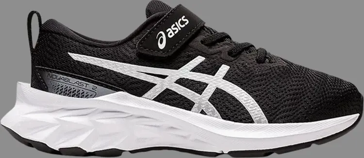 

Кроссовки novablast 2 ps 'black white' Asics, черный