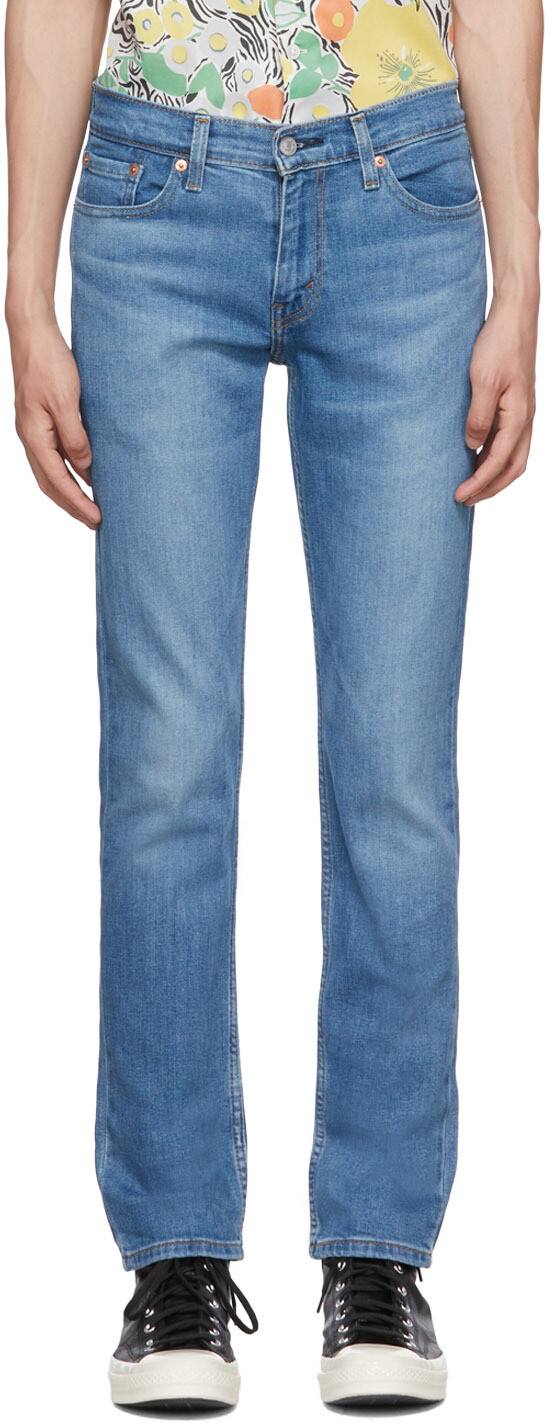 

Синие зауженные джинсы 511 Levi's
