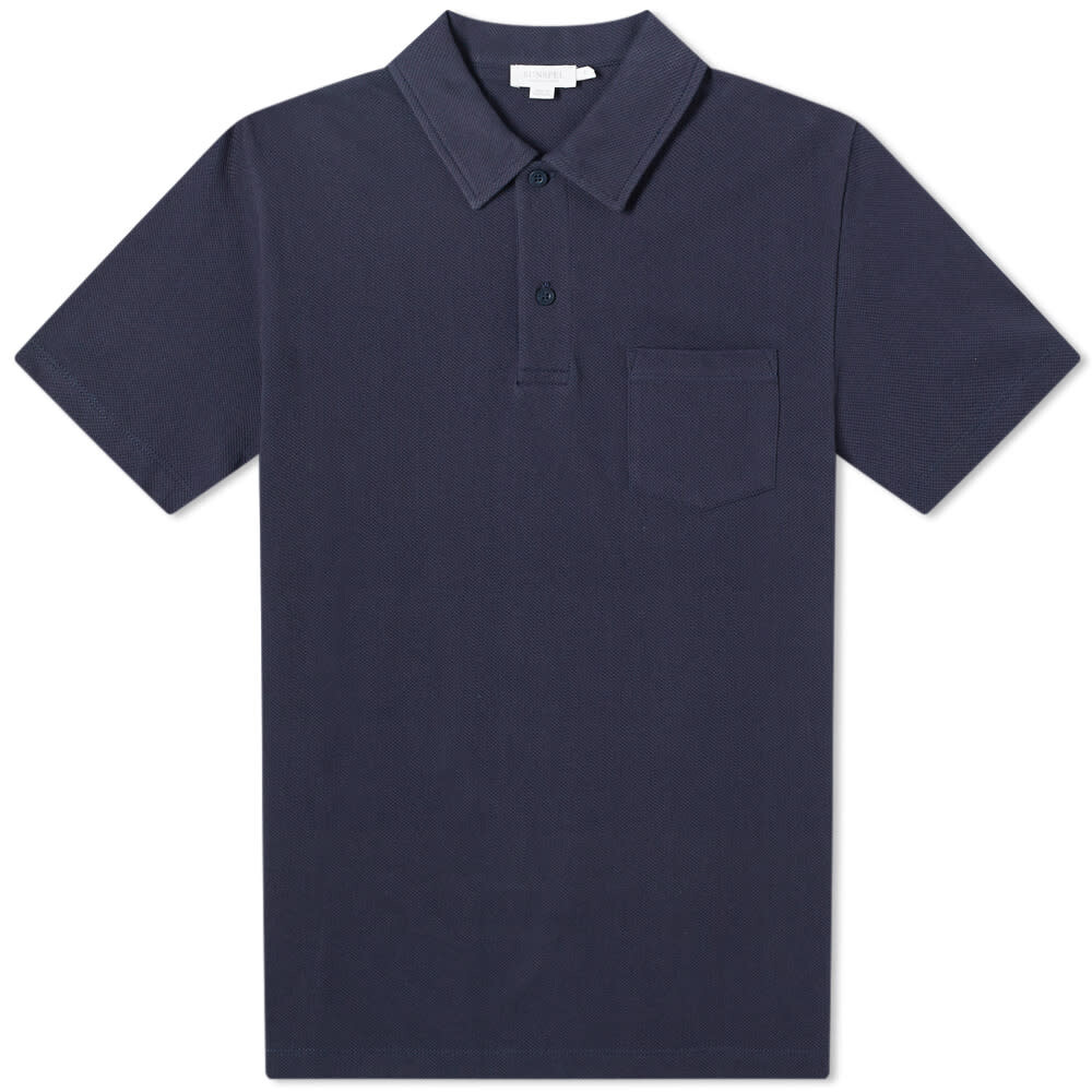 

Футболка Sunspel Riviera Polo, Серый