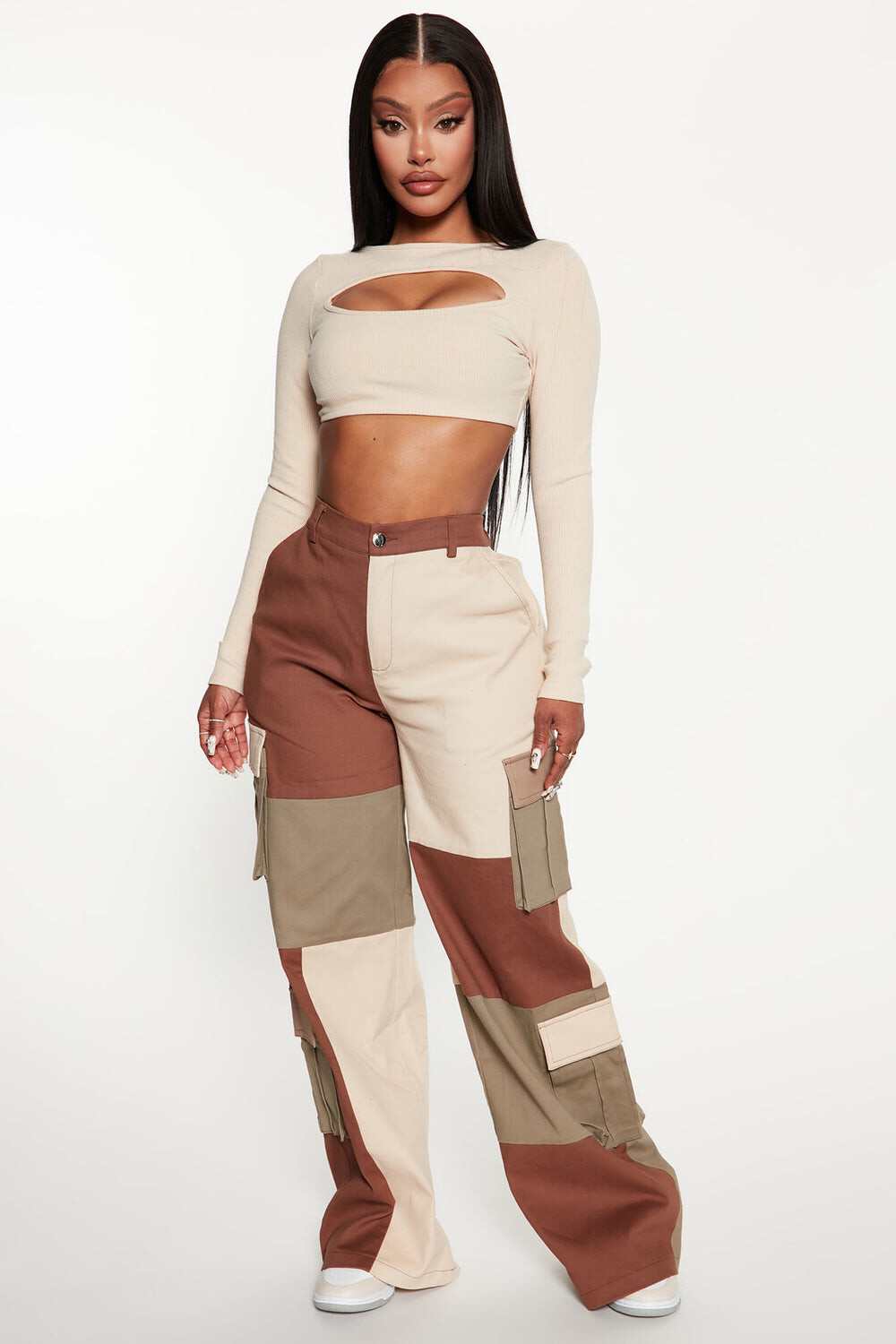 

Брюки карго Fashion Nova HGP7437, коричневый