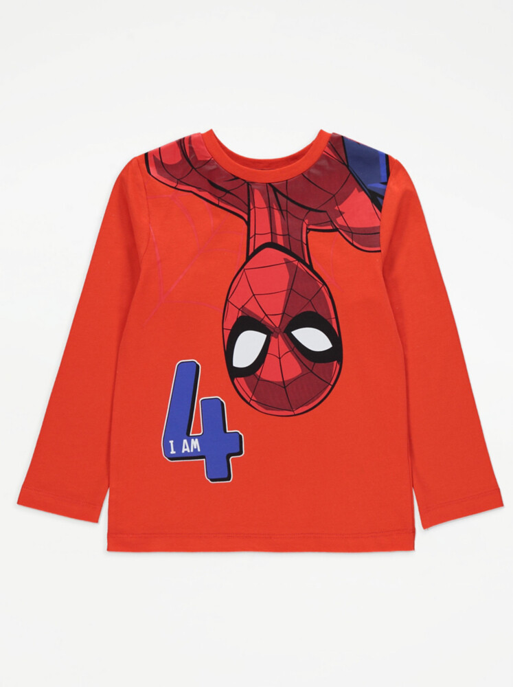 

Топ с длинными рукавами Marvel Spider-Man Age 4 George.