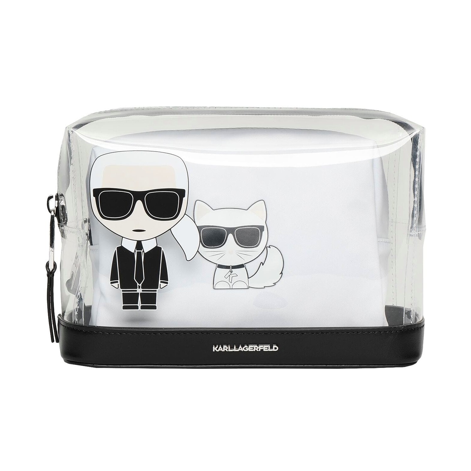

Дорожная косметичка Karl Lagerfeld K/ikonik Transparent Pouch, черный