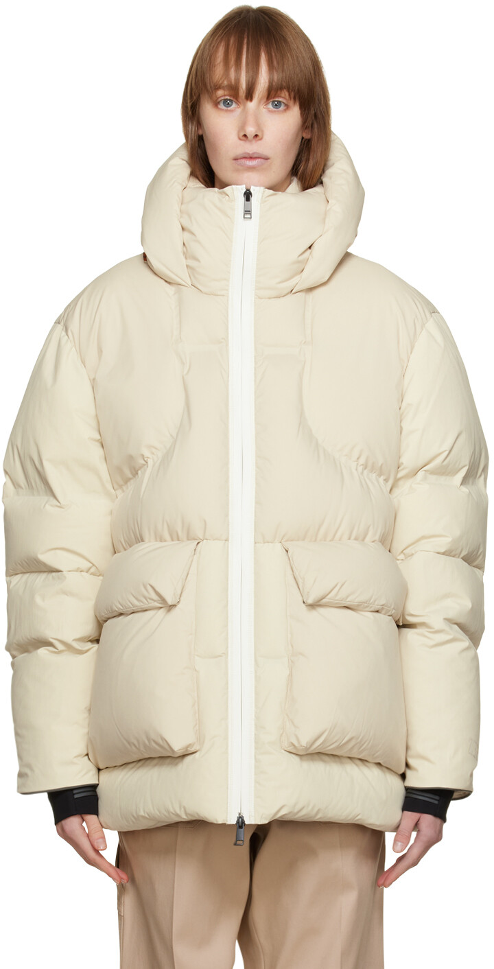 

Пуховик из ламинированного пуха Off-White ZEGNA, Серый
