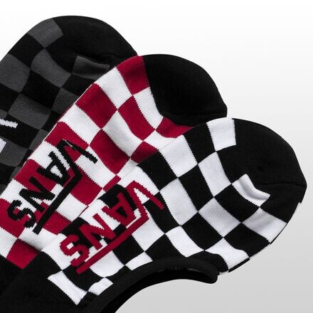 

Классические носки Super No Show, 3 пары мужские Vans, цвет Red/White Check