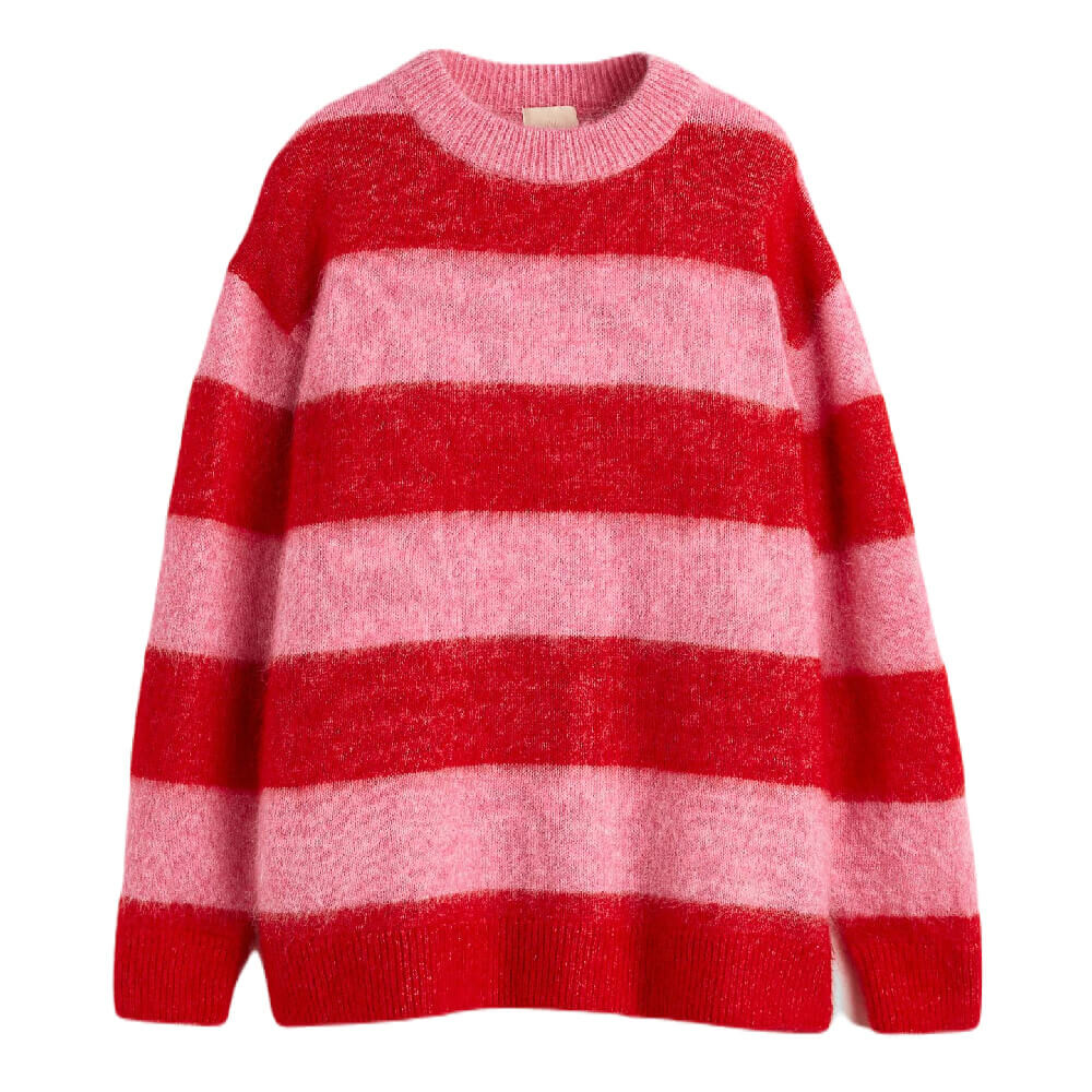 

Свитер H&M Trend Oversized Wool-blend, розовый/красный