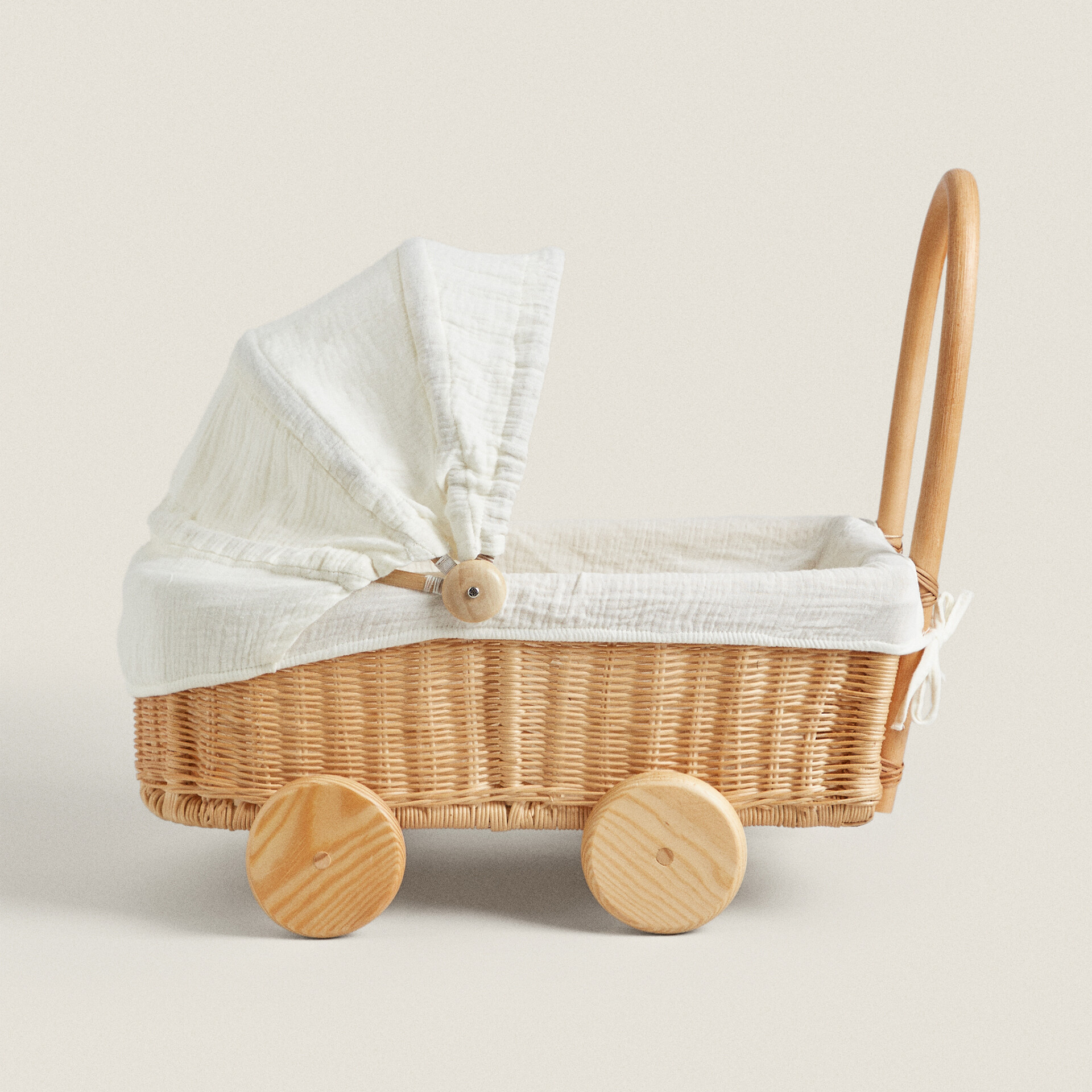 Детская игрушечная коляска Zara Home, ротанг 1 12 миниатюрные аксессуары для кукольного домика рама из ротанга плетеная корзина для овощей ручной работы из ротанга
