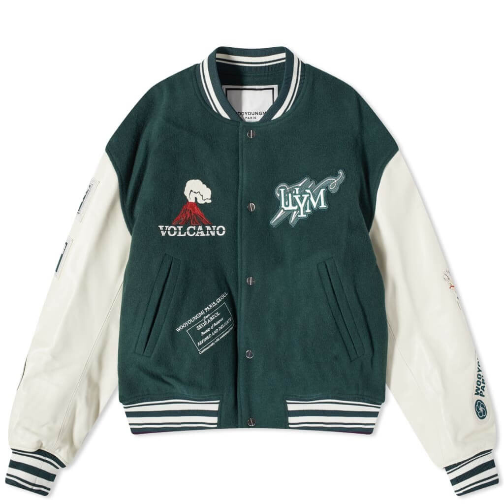 

Бомбер Wooyoungmi Varsity, зеленый