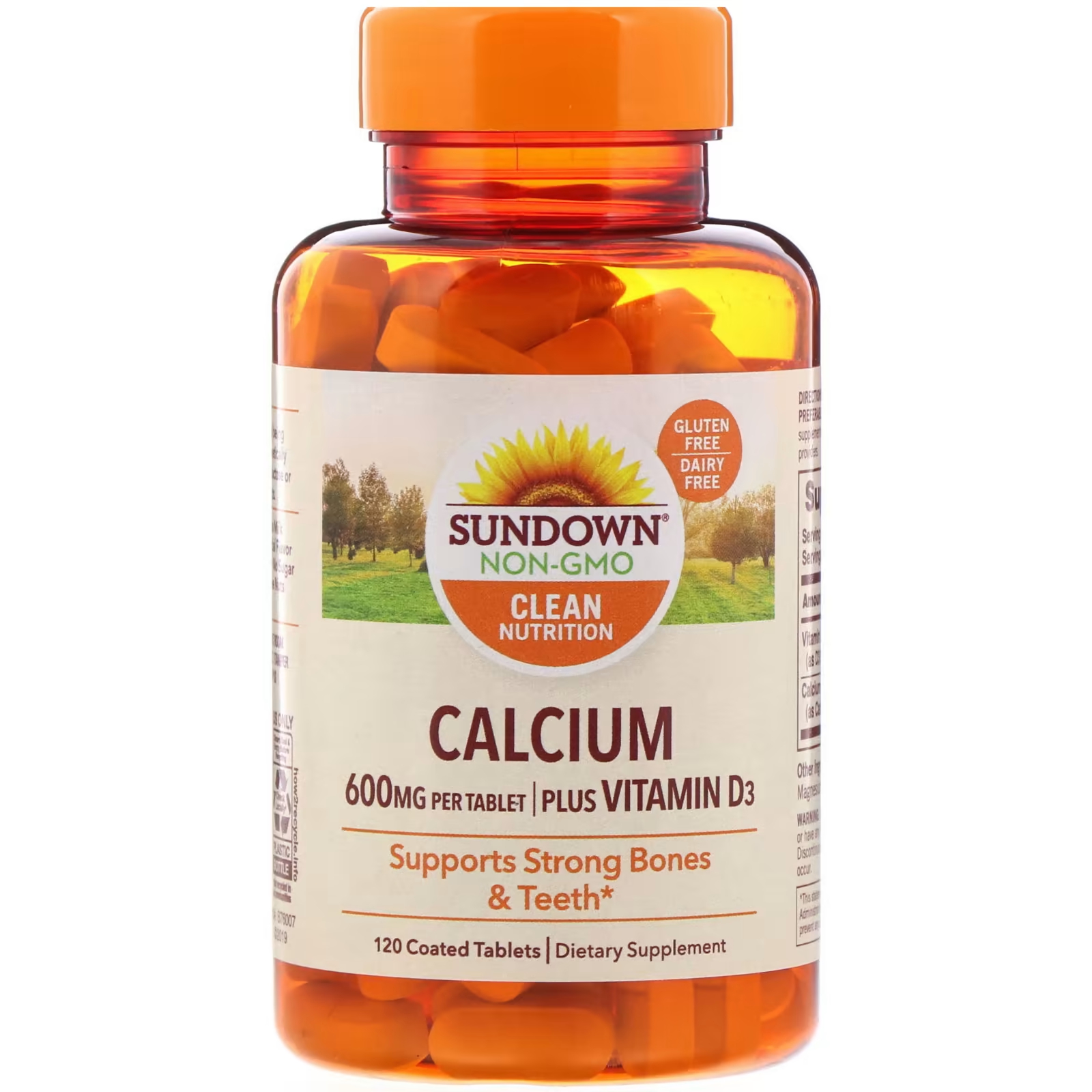Пищевая добавка Sundown Кальций-витамин D3, 120 таблеток sundown naturals кальций плюс витамин d3 600 мг 60 мягких таблеток