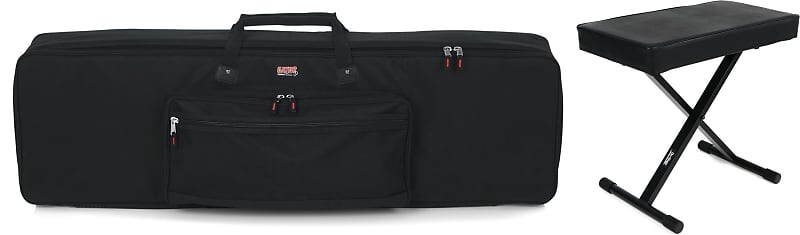 

Gator GKB-88 Padded Keyboard Gig Bag Комплект со сценическими подставками KT7800+ Deluxe X-Style Bench Gator + On-Stage GKB-88=1 KT7800+=1