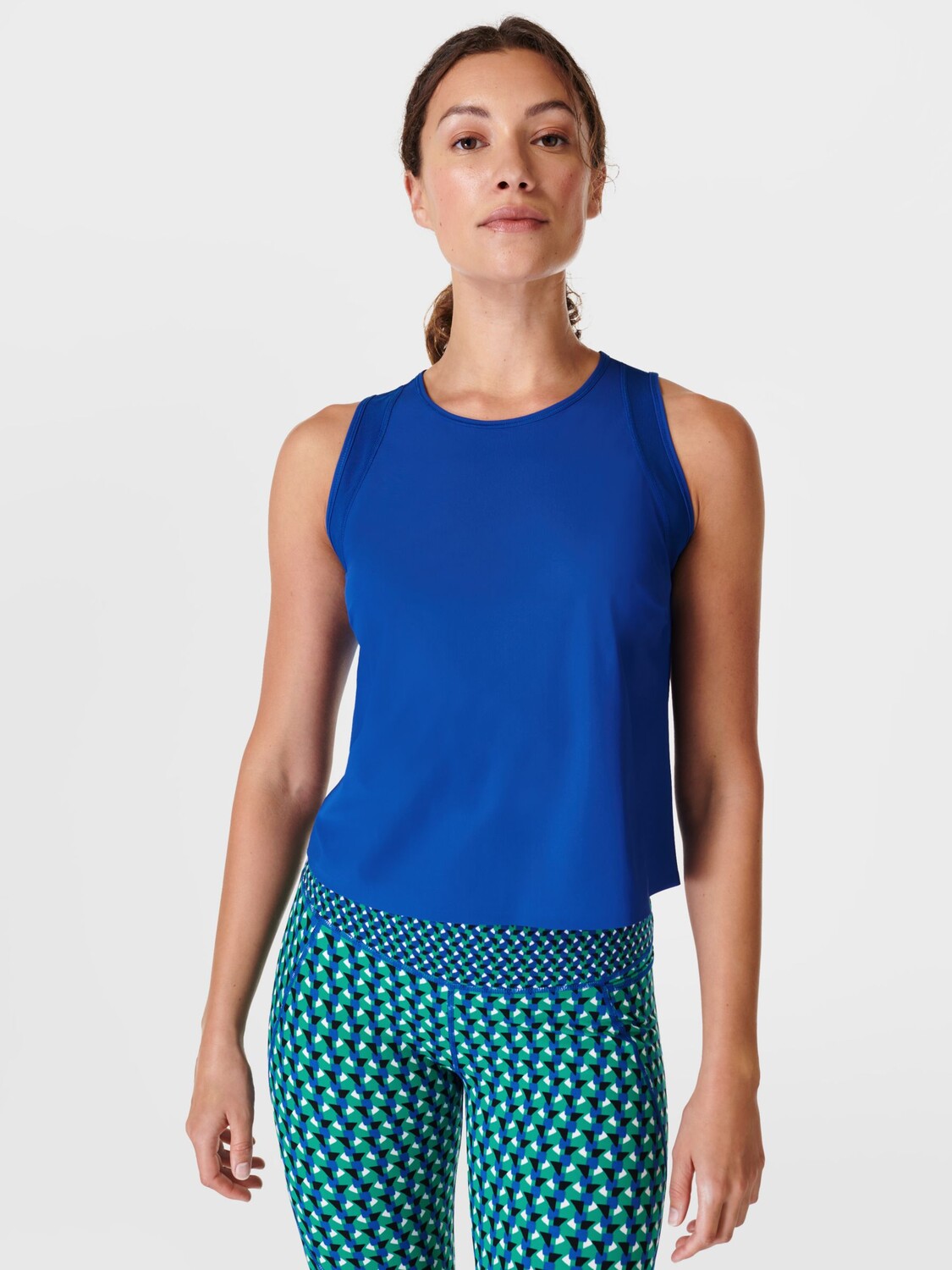 

Майка для тренировки Sweaty Betty Swifty, молниеносно-синяя