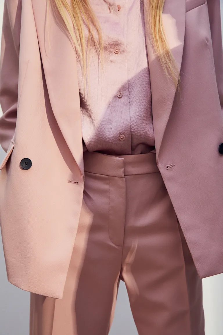 

Элегантные брюки H&M, розовый