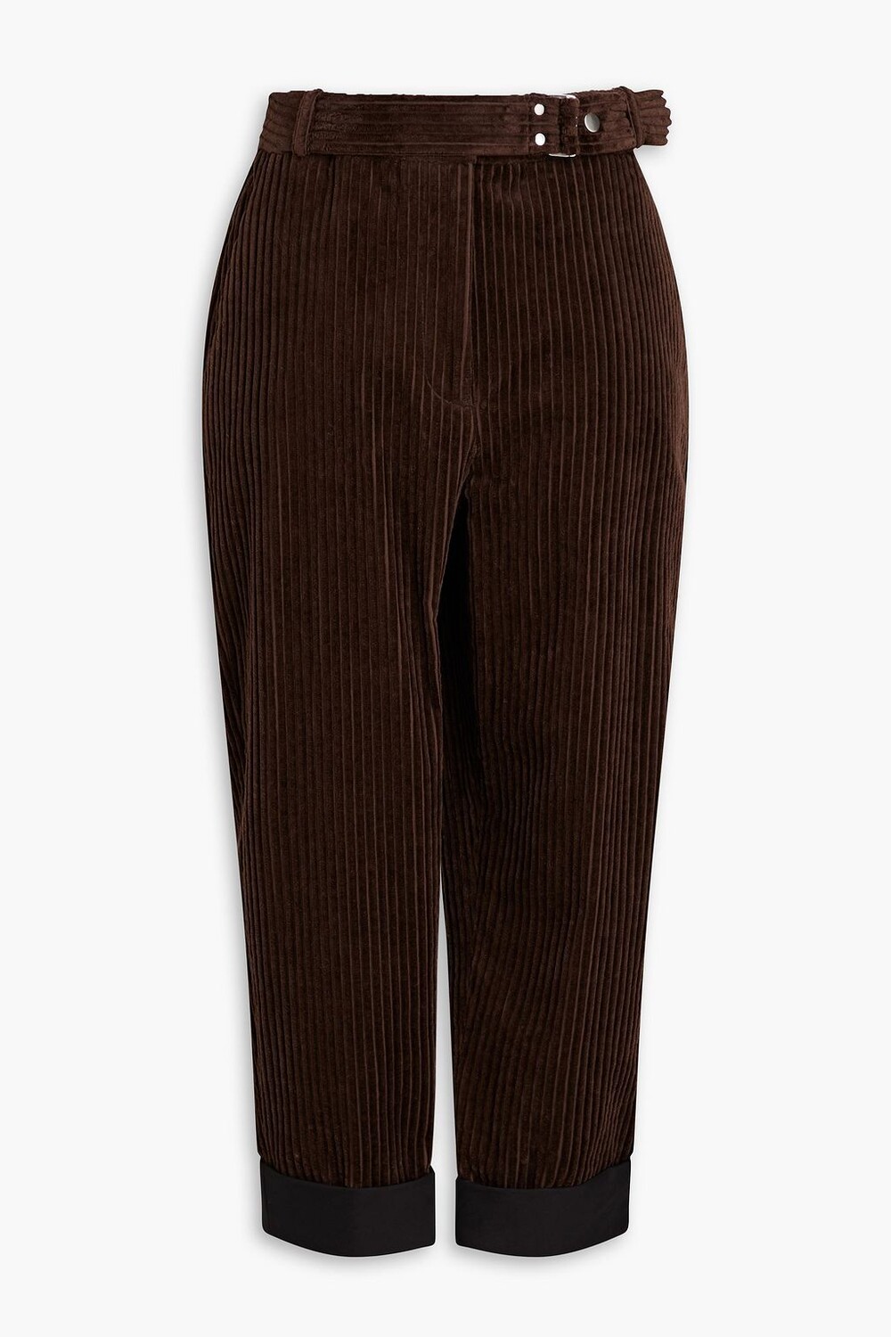 

Укороченные зауженные брюки из хлопкового вельвета 3.1 PHILLIP LIM, коричневый