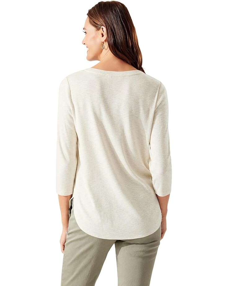 

Футболка Tommy Bahama Ashby Rib 3/4 Sleeve Tee, цвет Fresco Heather