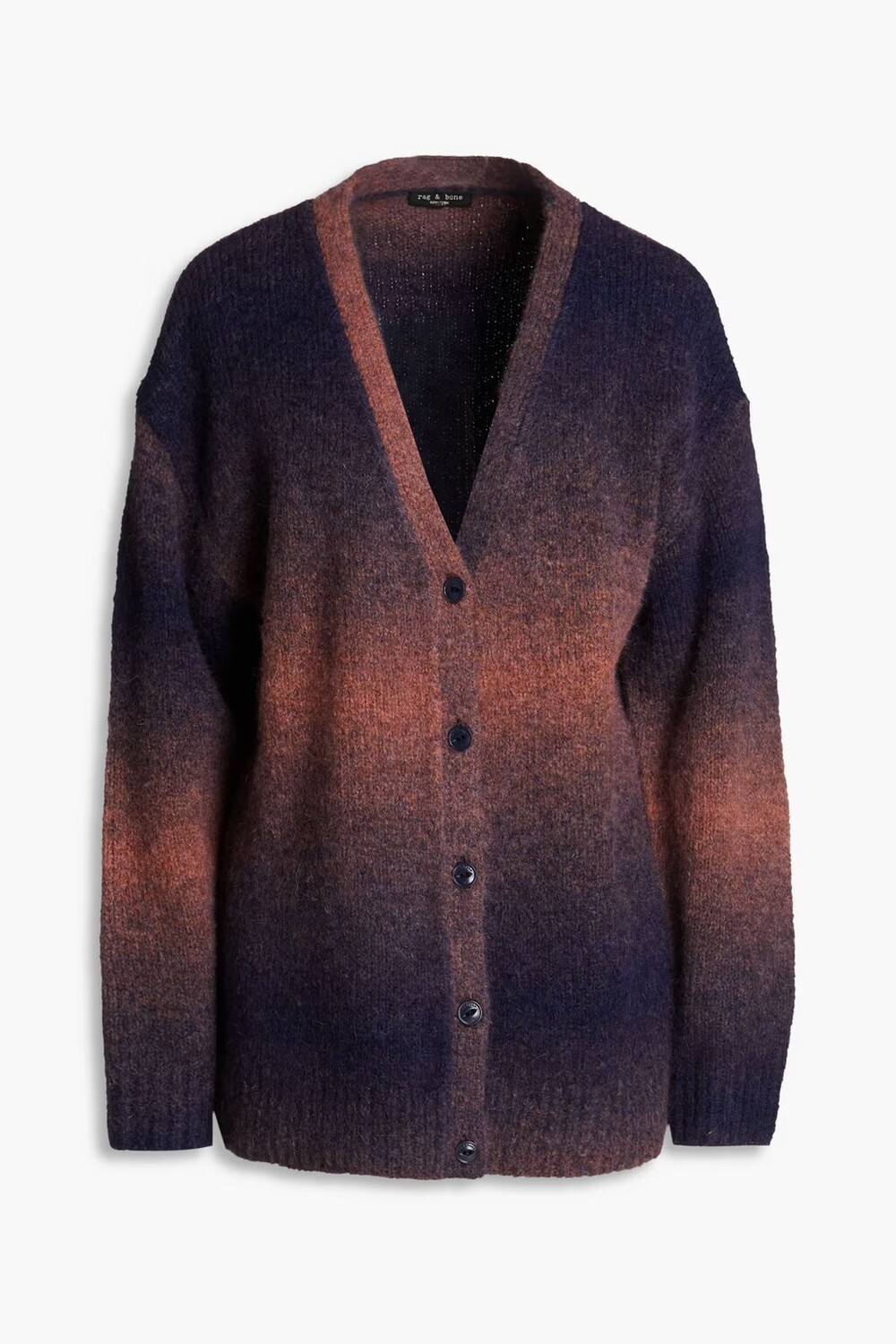 

Кардиган Holly Dégradé из смеси альпаки Rag & Bone, темно-синий