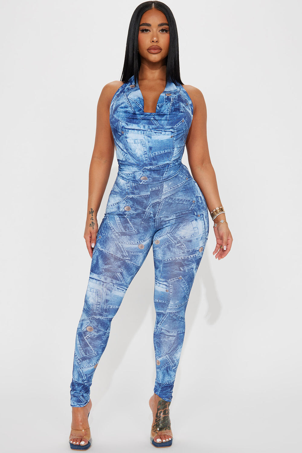 

Леггинсы Fashion Nova T6031, синий