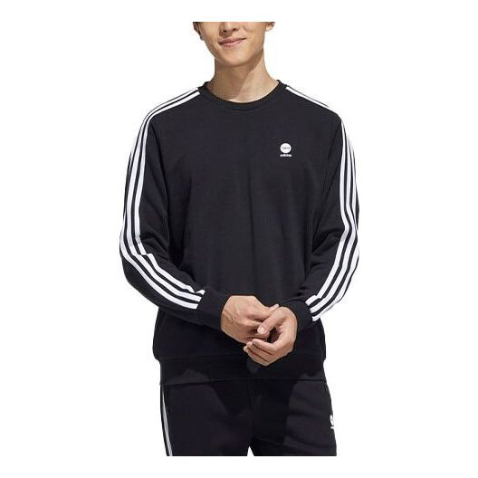 

Толстовка Adidas neo Side Stripe Sports Pullover Round Neck Black, Черный