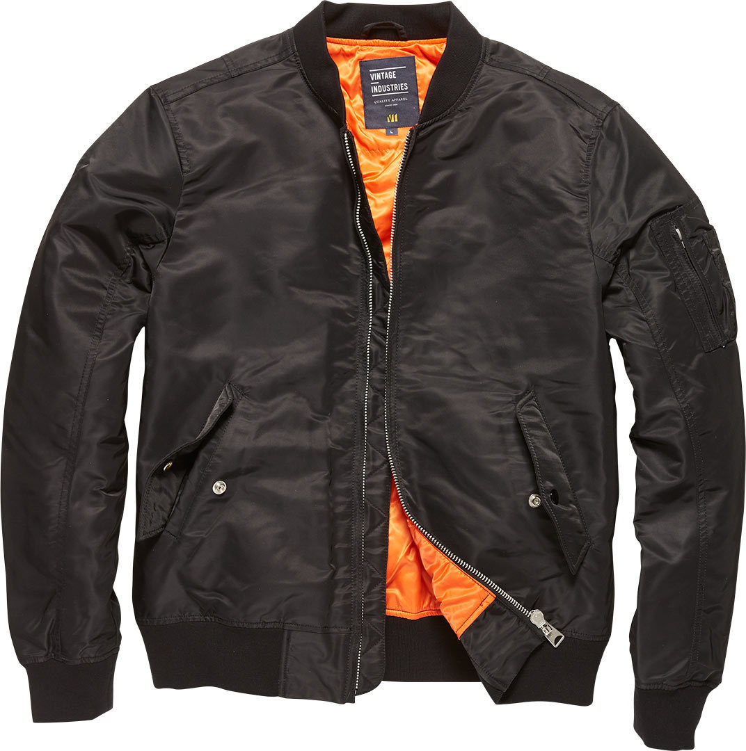 Куртка Vintage Industries Welder MA1, черная