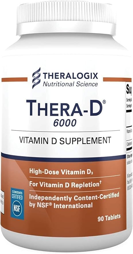 Theralogix Thera-D 6000 Добавка витамина D — 6000 МЕ, 90 таблеток