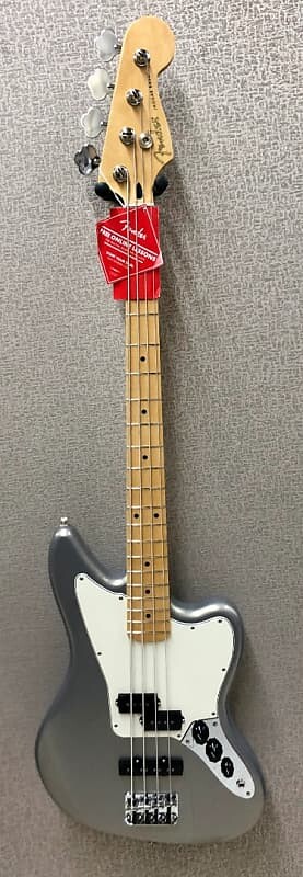 

Бас-гитара Jaguar серии Fender Player, кленовый гриф, серебристый - MIM JaguarBass-Silver