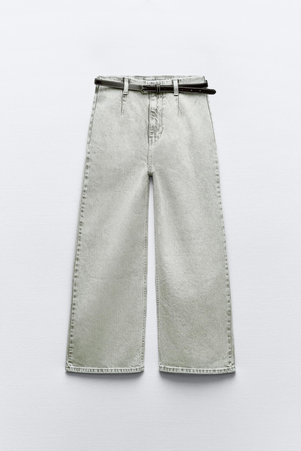 

Джинсы Zara Z1975 Wide-leg Cropped, серый