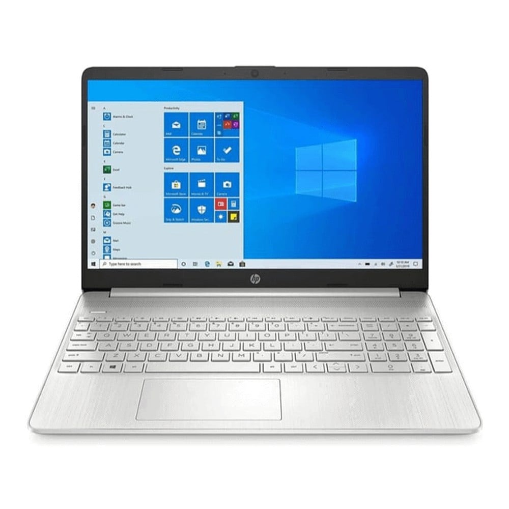 Ноутбук HP 15- 15.6" FullHD 12ГБ/256ГБ, серебряный, английская клавиатура - фото