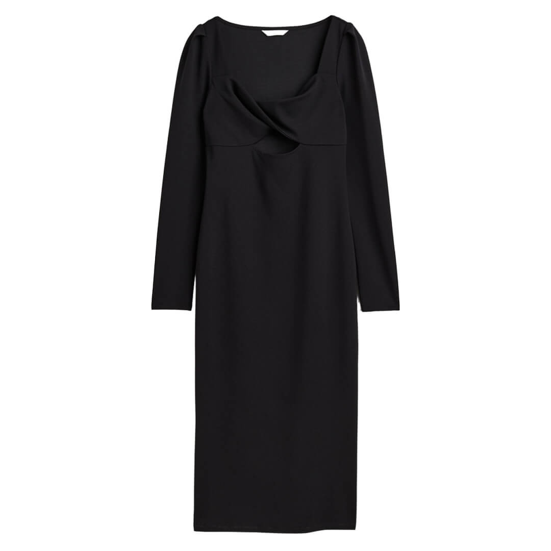 цена Платье H&M Cut-out Bodycon, черный
