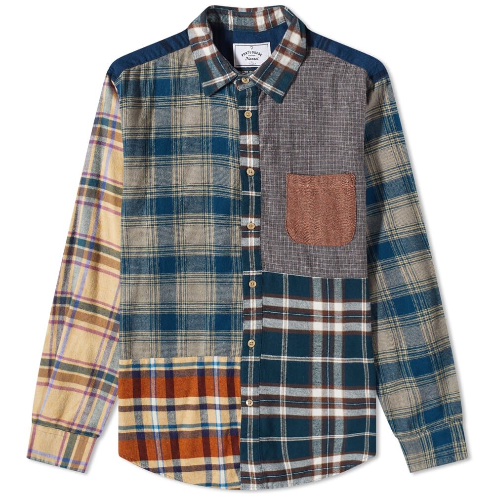 

Рубашка Portuguese Flannel Patchwork 2 Check Shirt