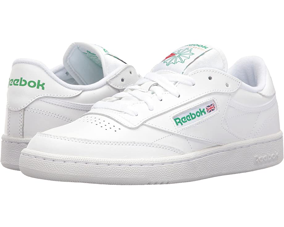 цена Мужские кроссовки Reebok Club C 85 Lifestyle, бело-зеленый