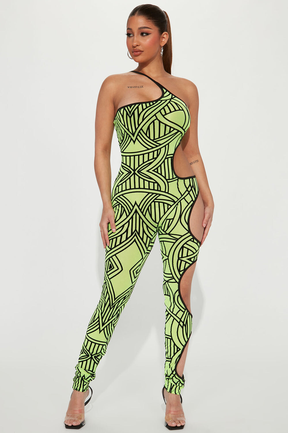 

Комбинезон Fashion Nova ZJ1069N, лаймовый