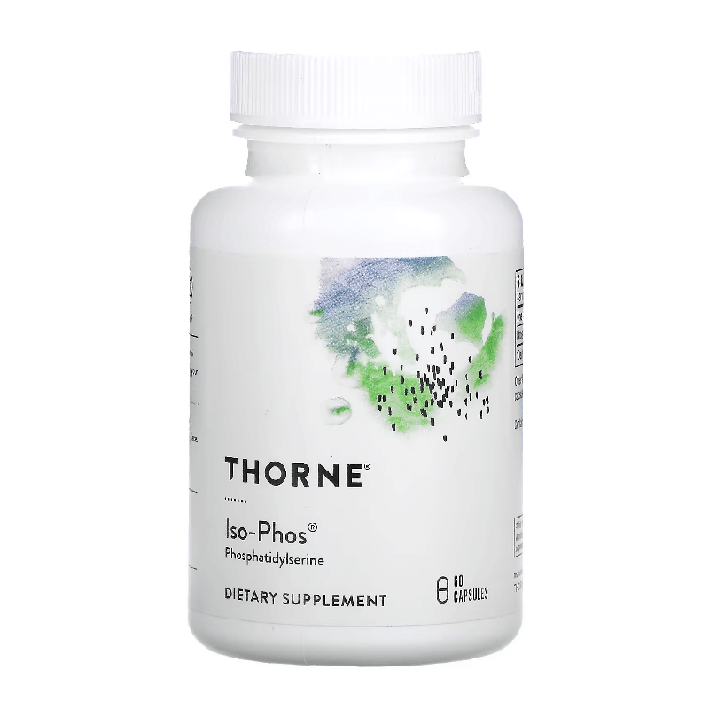 Фосфатидилсерин Iso-Phos Thorne Research 100 мг, 60 капсул фитосомы из виноградных косточек o p c 100 thorne research 100 мг 60 капсул